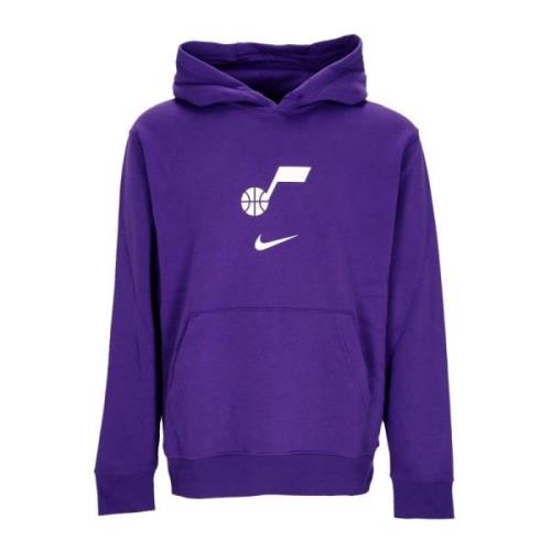 Nike Utah Jazz Club Hoodie Lila Purple, Herr