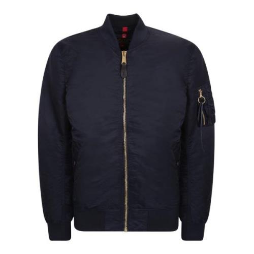 Alpha Industries Blå Bomberjacka Snygg Bekväm Blue, Herr