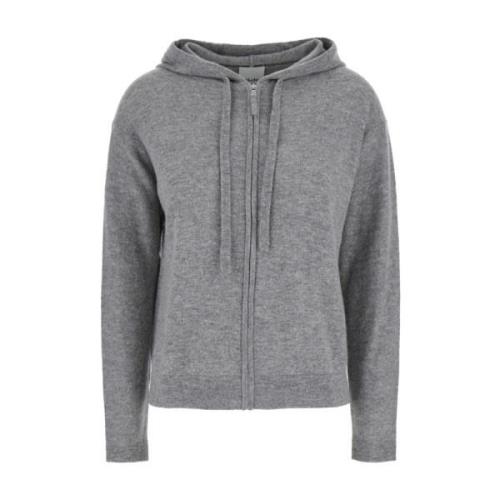 Allude Kashmir Ull Hoodie Tröja Grå Gray, Dam