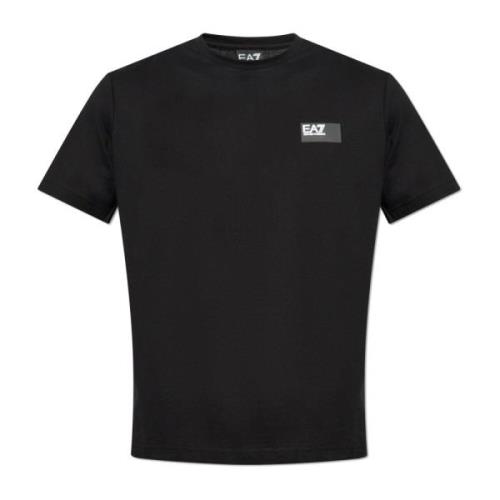 Emporio Armani EA7 Bomull T-shirt Black, Herr