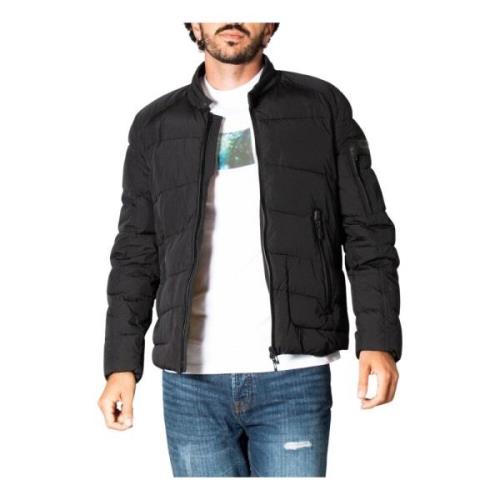 Antony Morato Svart Zip-Up Jacka Höst/Vinter Herr Black, Herr