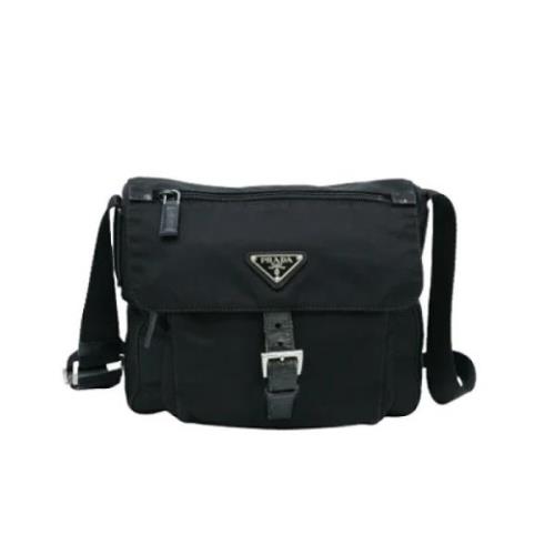 Prada Vintage Pre-owned Tyg prada-vskor Black, Dam