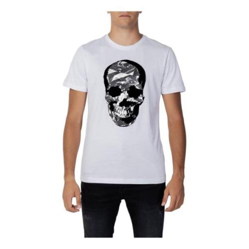 Antony Morato Vit Tryckt T-shirt Höst/Vinter White, Herr