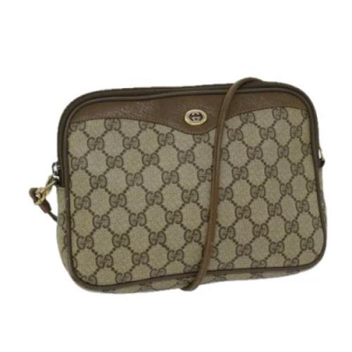 Gucci Vintage Pre-owned Canvas gucci-vskor Beige, Dam