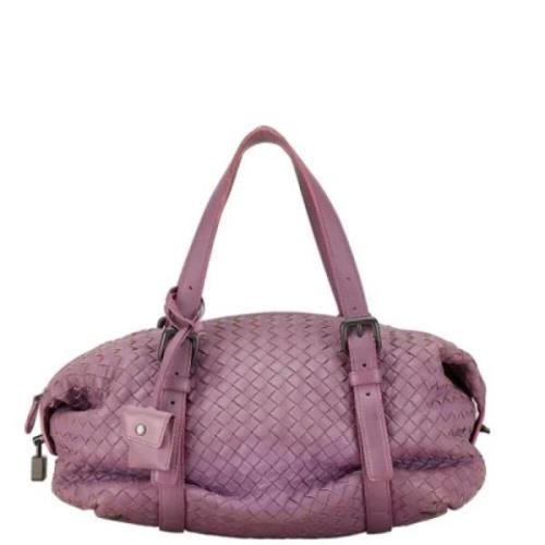 Bottega Veneta Vintage Pre-owned Laeder handvskor Purple, Dam