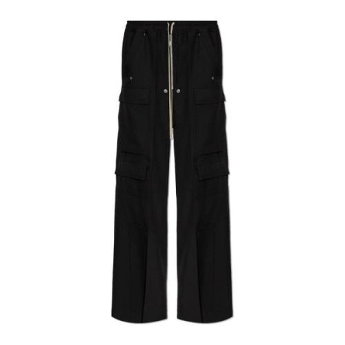 Rick Owens Byxor Cargobälten Black, Dam