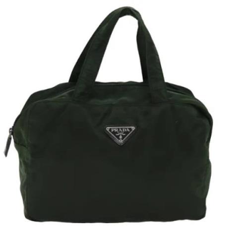 Prada Vintage Pre-owned Tyg prada-vskor Green, Dam