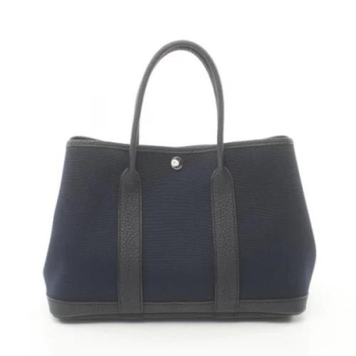 Hermès Vintage Pre-owned Tyg totevskor Blue, Dam