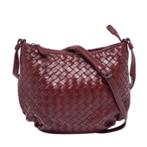 Bottega Veneta Vintage Pre-owned Laeder axelremsvskor Red, Dam