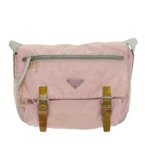 Prada Vintage Pre-owned Canvas prada-vskor Pink, Dam