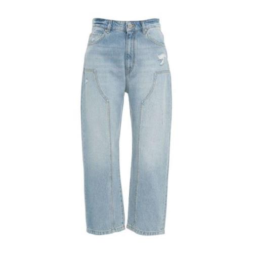 Pinko Löst sittande Jeans med Insatser Blue, Dam