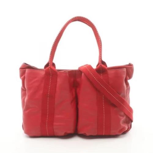 Hermès Vintage Pre-owned Tyg handvskor Red, Dam