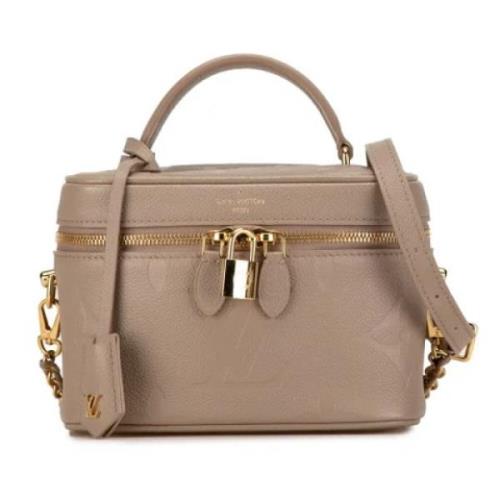 Louis Vuitton Vintage Pre-owned Laeder handvskor Beige, Dam