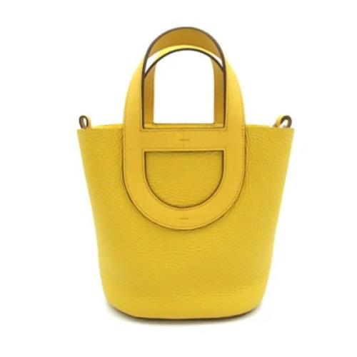 Hermès Vintage Pre-owned Laeder handvskor Yellow, Dam