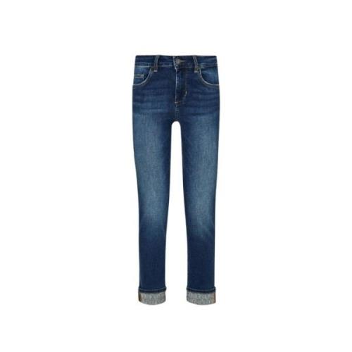 Liu Jo Stiliga Bottom Up Jeans Blue, Dam