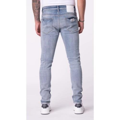 My Brand Enkel Sliten Jeans Blå Blue, Herr