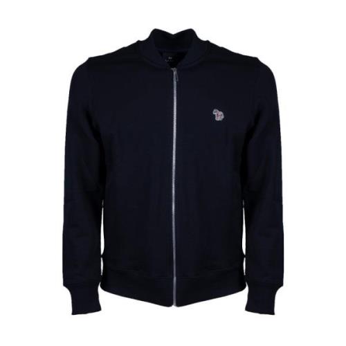 PS By Paul Smith Svart Zebra Logo Bomberjacka Blue, Herr