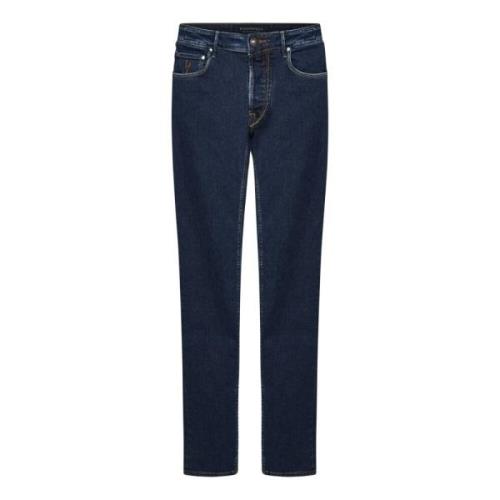 Hand Picked Slim Fit Blå Jeans Blue, Herr