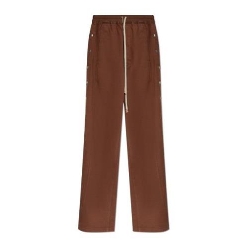 Rick Owens Sweatpants Pusher Brown, Dam