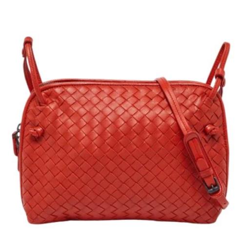 Bottega Veneta Vintage Pre-owned Laeder axelremsvskor Orange, Dam