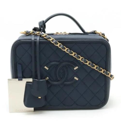 Chanel Vintage Pre-owned Laeder chanel-vskor Blue, Dam