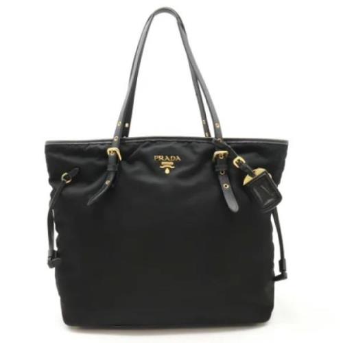 Prada Vintage Pre-owned Tyg prada-vskor Black, Dam