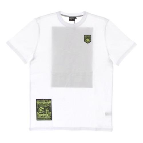 Dolly Noire Vit Tee med Broderade Logotyper White, Herr