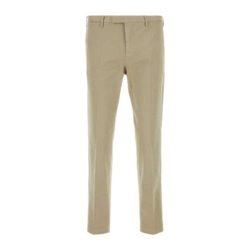 PT Torino Stretch Bomull Beige Byxor Beige, Herr