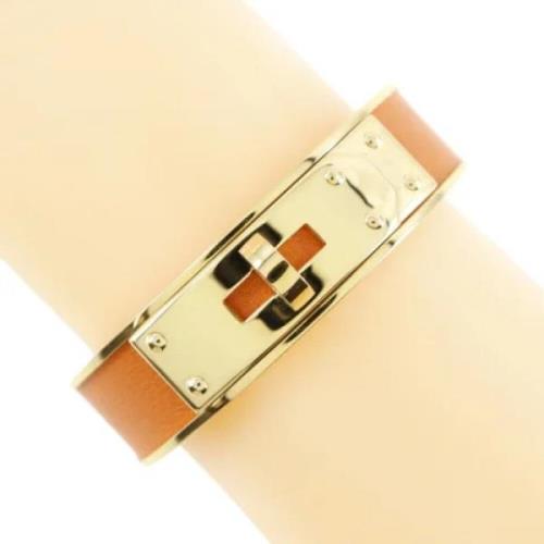 Hermès Vintage Pre-owned Laeder armband Orange, Dam