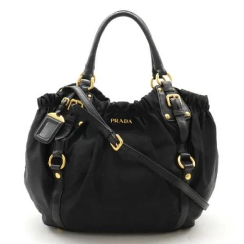 Prada Vintage Pre-owned Laeder totevskor Black, Dam