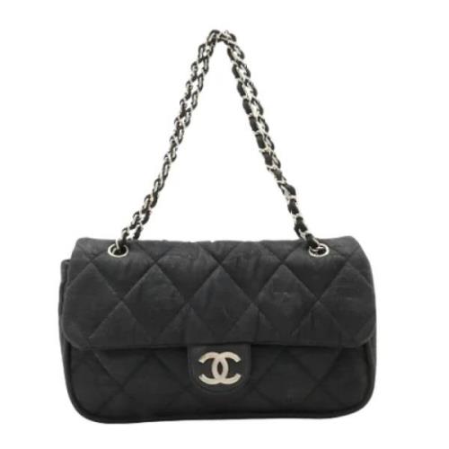 Chanel Vintage Pre-owned Tyg chanel-vskor Black, Dam