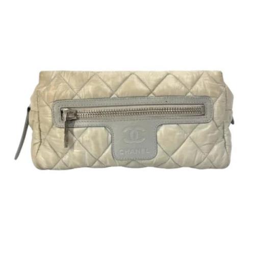 Chanel Vintage Pre-owned Canvas kuvertvskor Gray, Dam