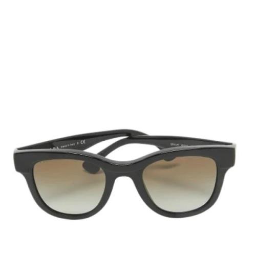 Prada Vintage Pre-owned Acetat solglasgon Black, Dam