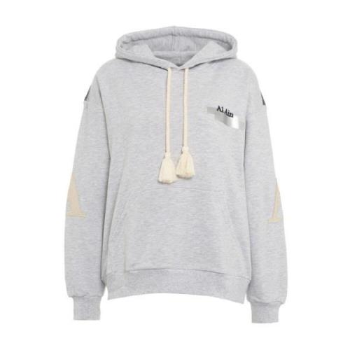 AL AIN Constell Hoodie med Baktryck Gray, Dam