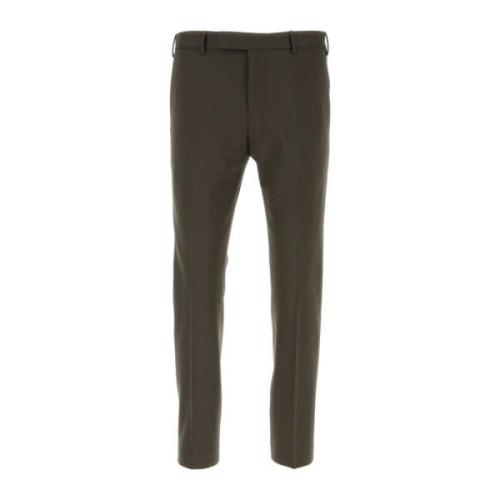 PT Torino Stretch ullbruna byxor Brown, Herr