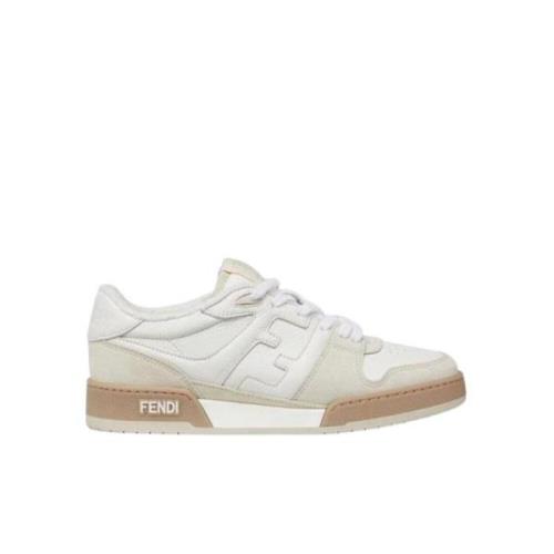 Fendi Vintage Label Compact Sneakers Beige, Herr