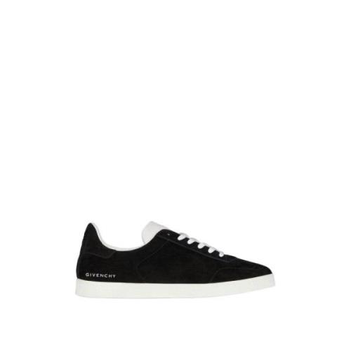 Givenchy Suede Low-Top Sneakers Black, Herr