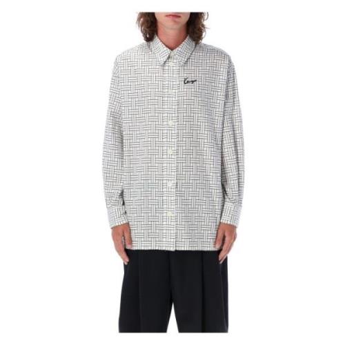 Kenzo Vit Oversize Grafiskt Tryck Skjorta White, Herr