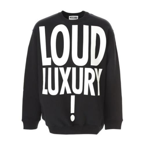 Moschino Loud Luxury Sweatshirt Svart Black, Herr