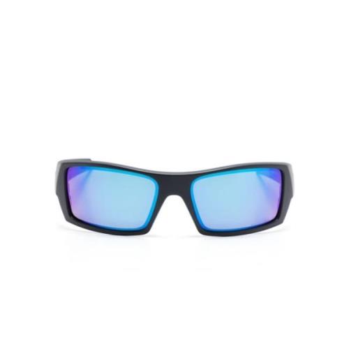 Oakley Svart Matt Rektangulära Solglasögon UV-skyddande Black, Unisex