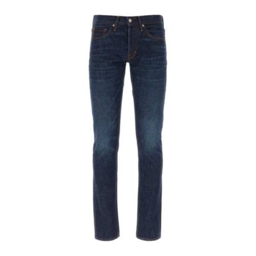 Tom Ford Stiliga Slim-fit Jeans Blue, Herr