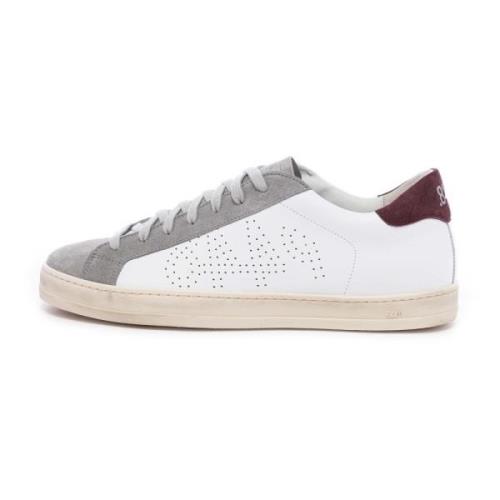 P448 Vit Retro Sneaker med Avtagbar Innersula White, Herr