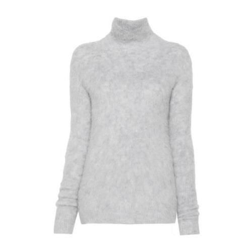 Sportmax Grå Alpackaulltröja Gray, Dam