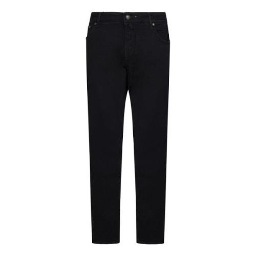 Hand Picked Svart Slim-Fit Denim Jeans Black, Herr