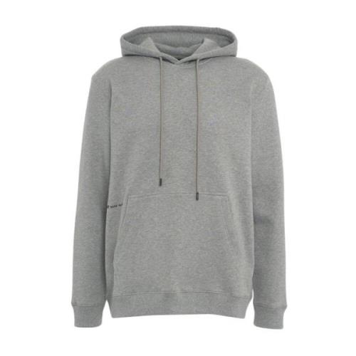 Dondup Hoodie med logopatch och känguruficka Gray, Herr