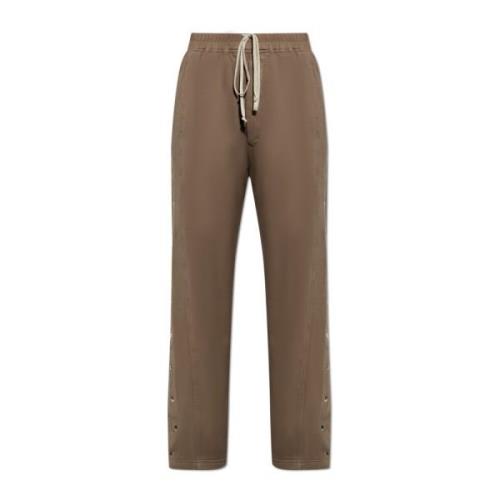 Rick Owens Sweatpants Pusher Brown, Herr