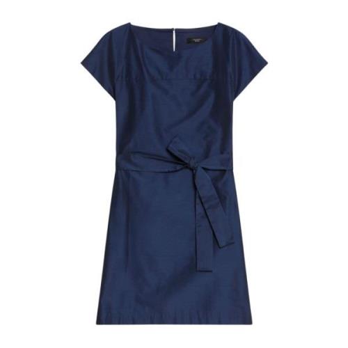 Max Mara Weekend Elegant Kimonoärm Klänning Blue, Dam