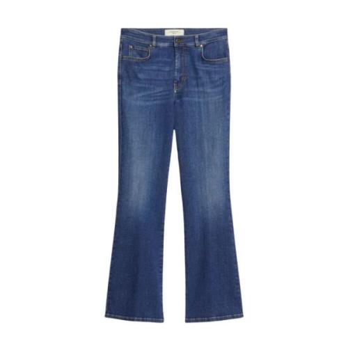 Max Mara Weekend Slim Cropped Jeans med Nano Bubble Teknologi Blue, Da...