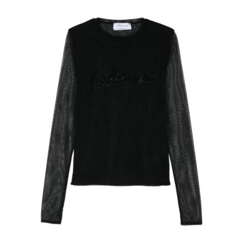 Blumarine Svart Stickat Dam Aw24 Black, Dam