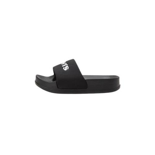 Levi's Sommar Slide Sandaler Black, Dam